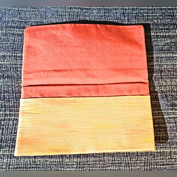 Vintage Shiseido Pink Chirimen Silk Crepe Camellia Tsubaki Folding Long Wallet - Picture 5 of 7